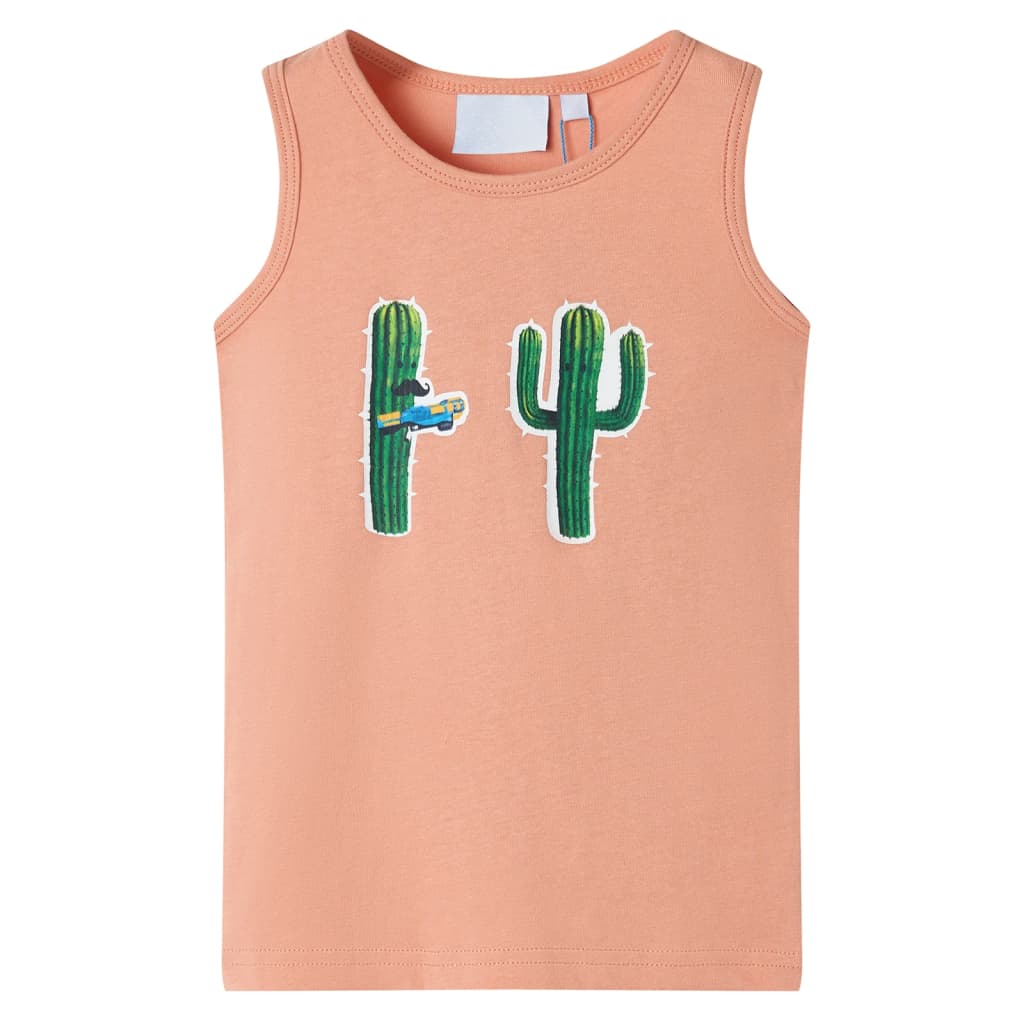 Tanktop til børn str. 128 lys orange