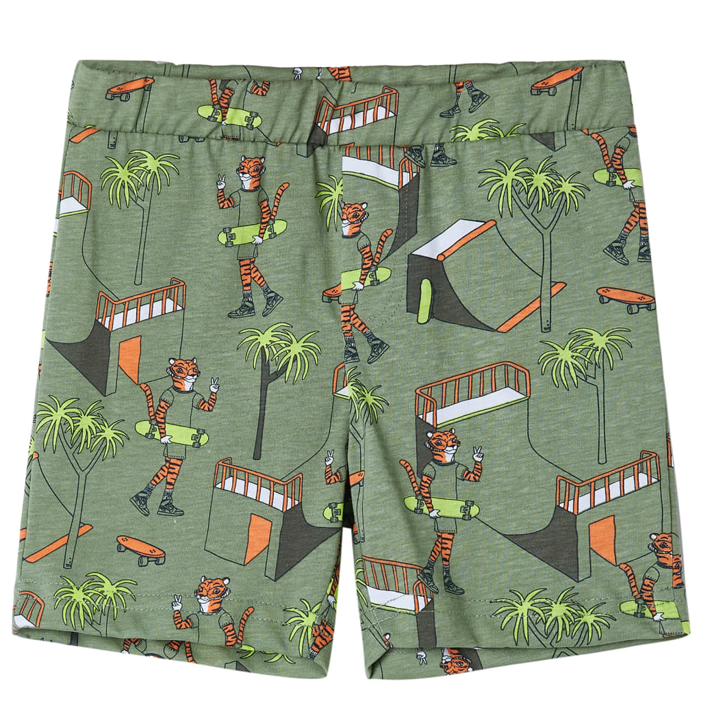 Pyjamas til børn str. 116 lys kakifarve