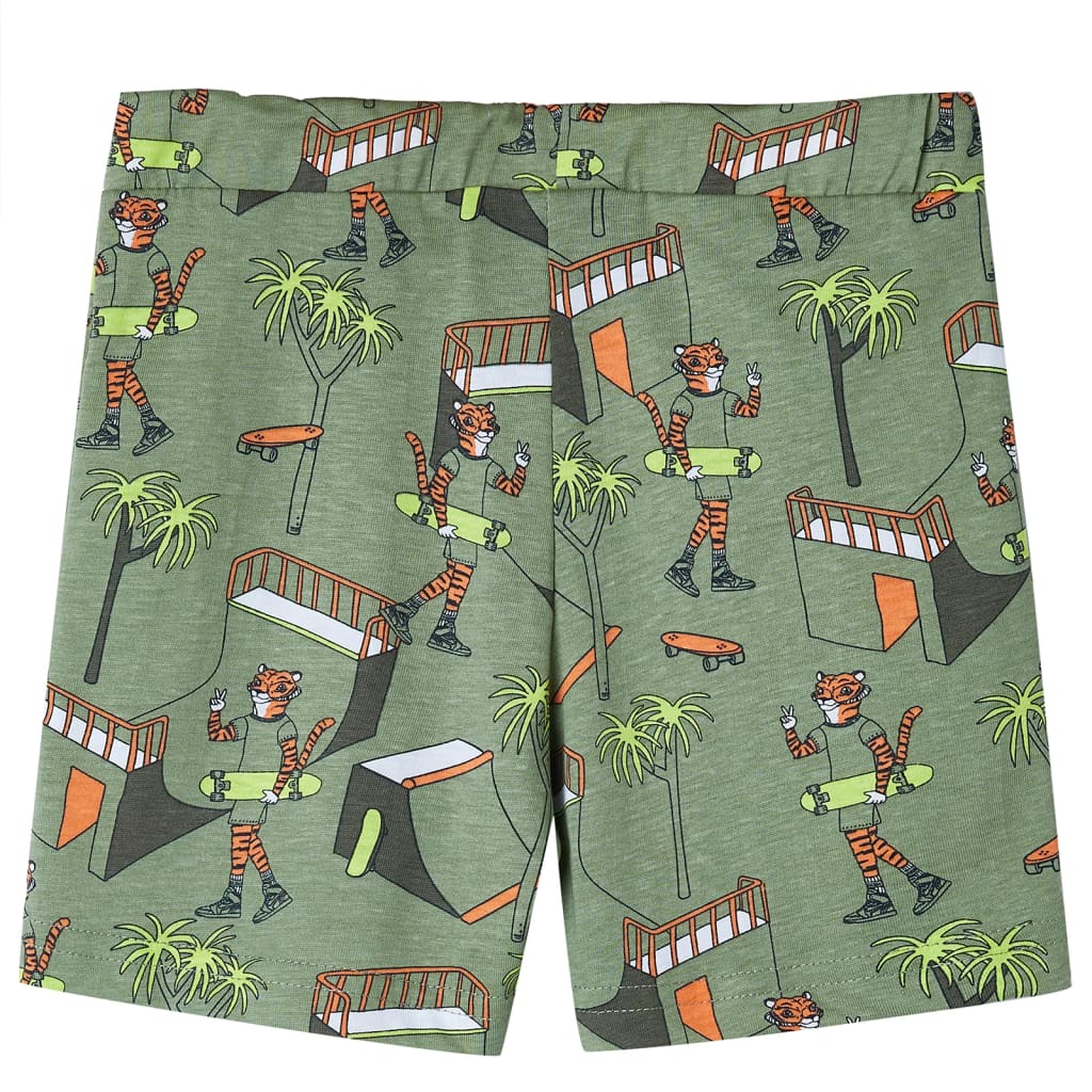 Pyjamas til børn str. 116 lys kakifarve