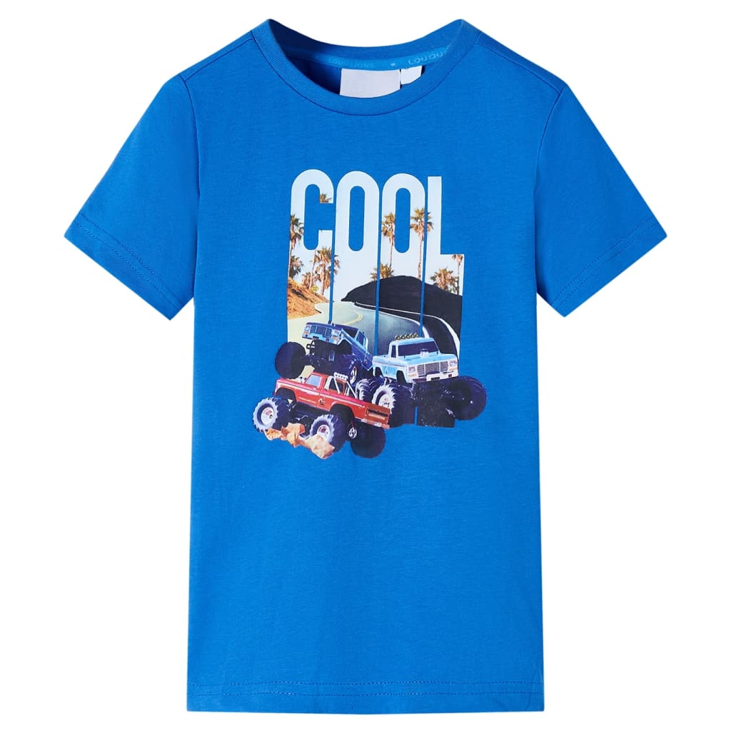 T-shirt til børn str. 104 blå