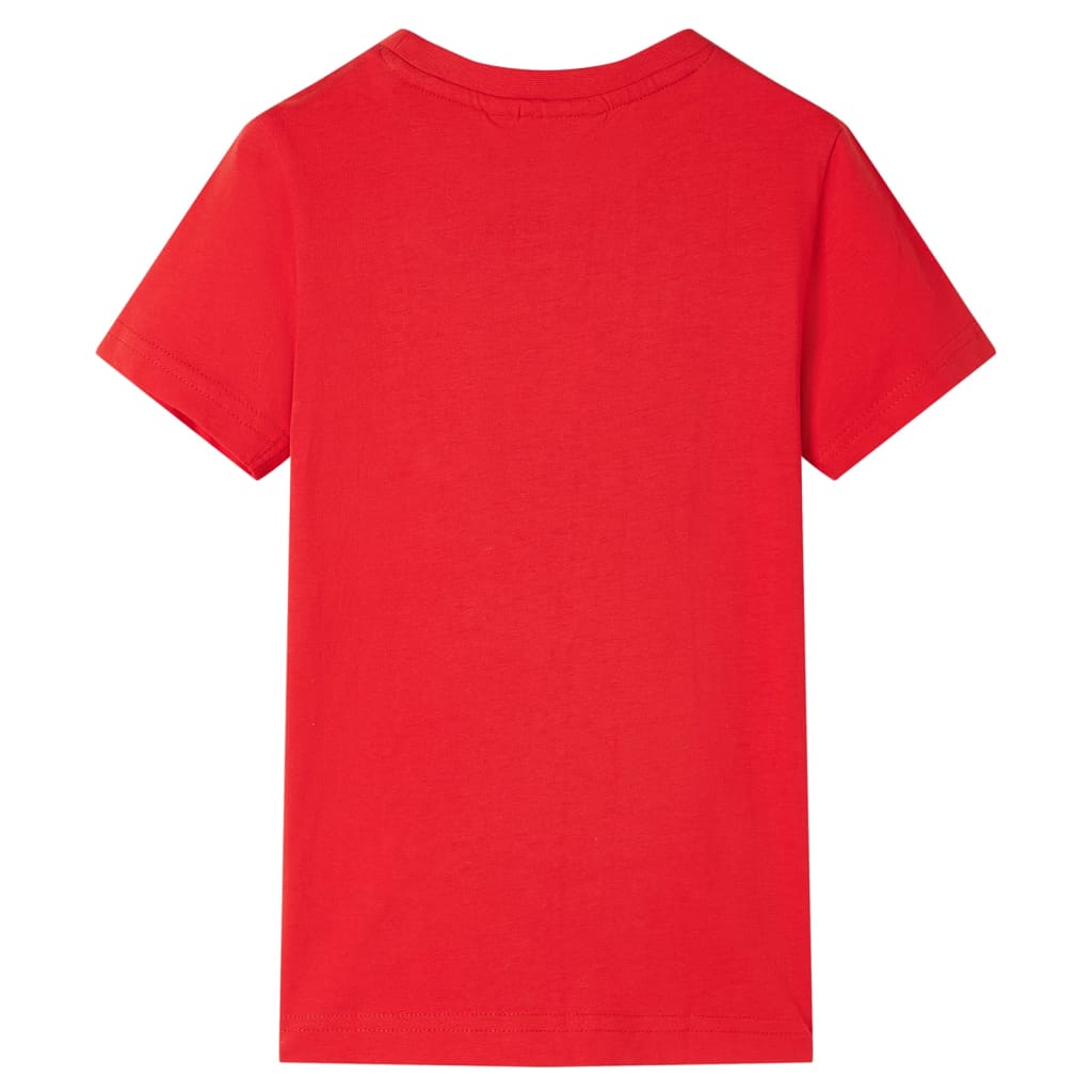 T-shirt til børn str. 140 rød