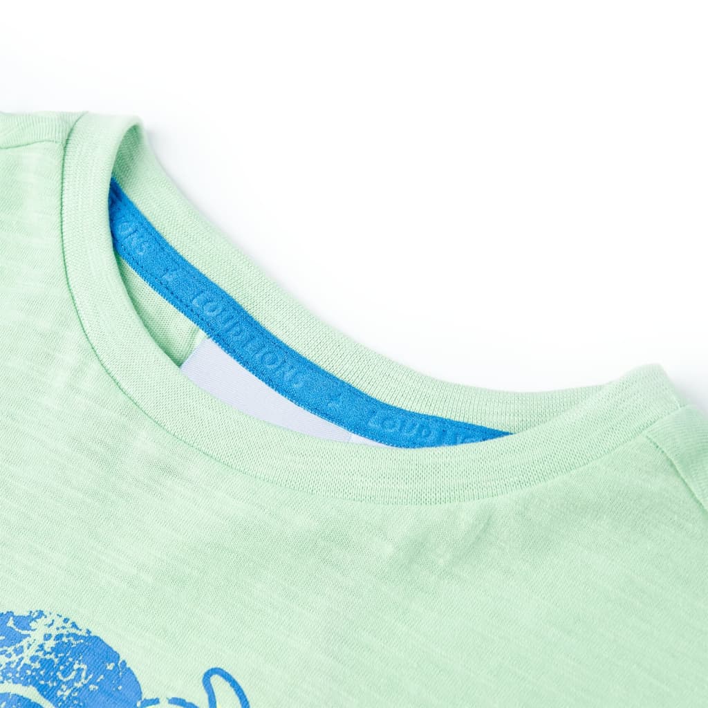 T-shirt til børn str. 140 lysegrøn