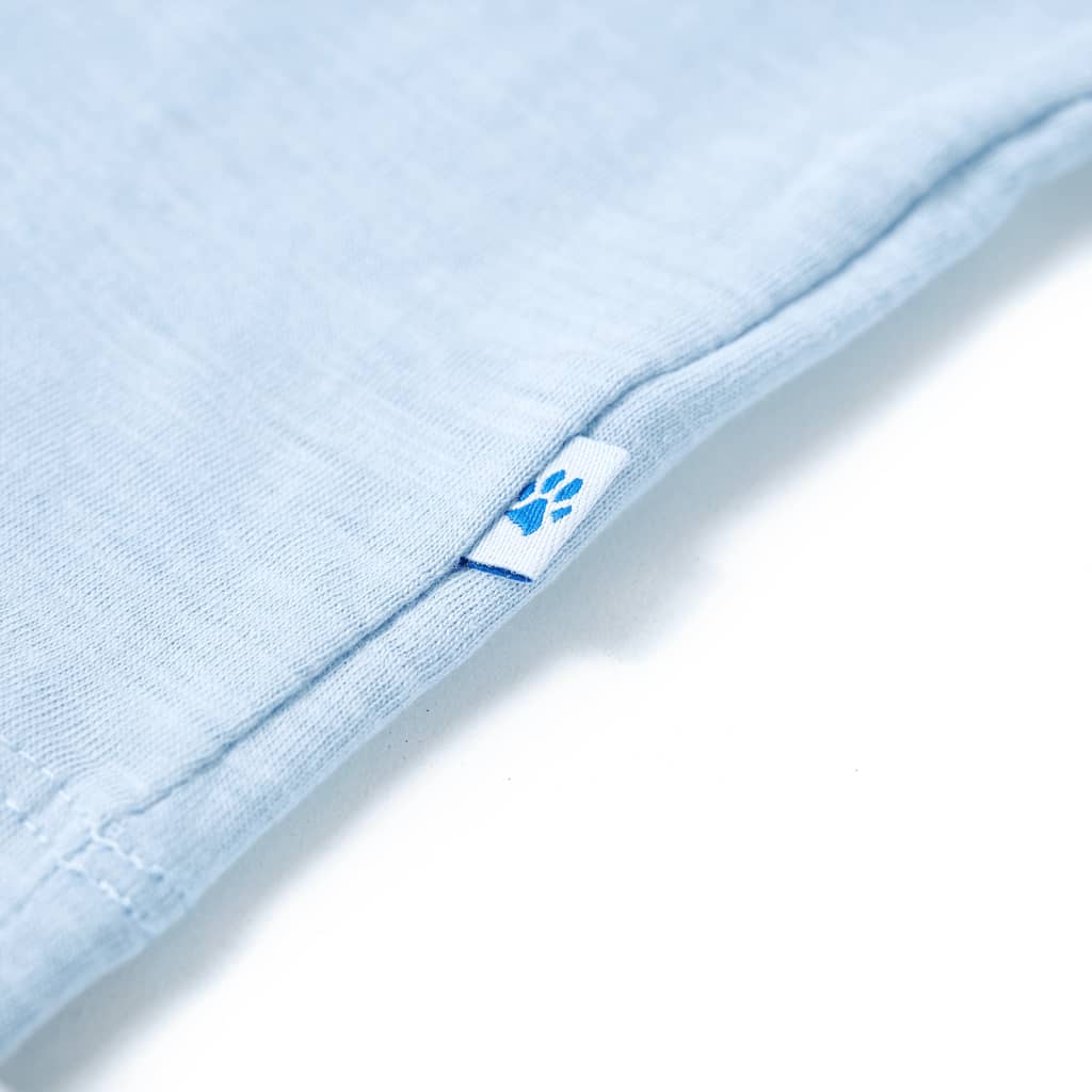 T-shirt til børn str. 140 lyseblå