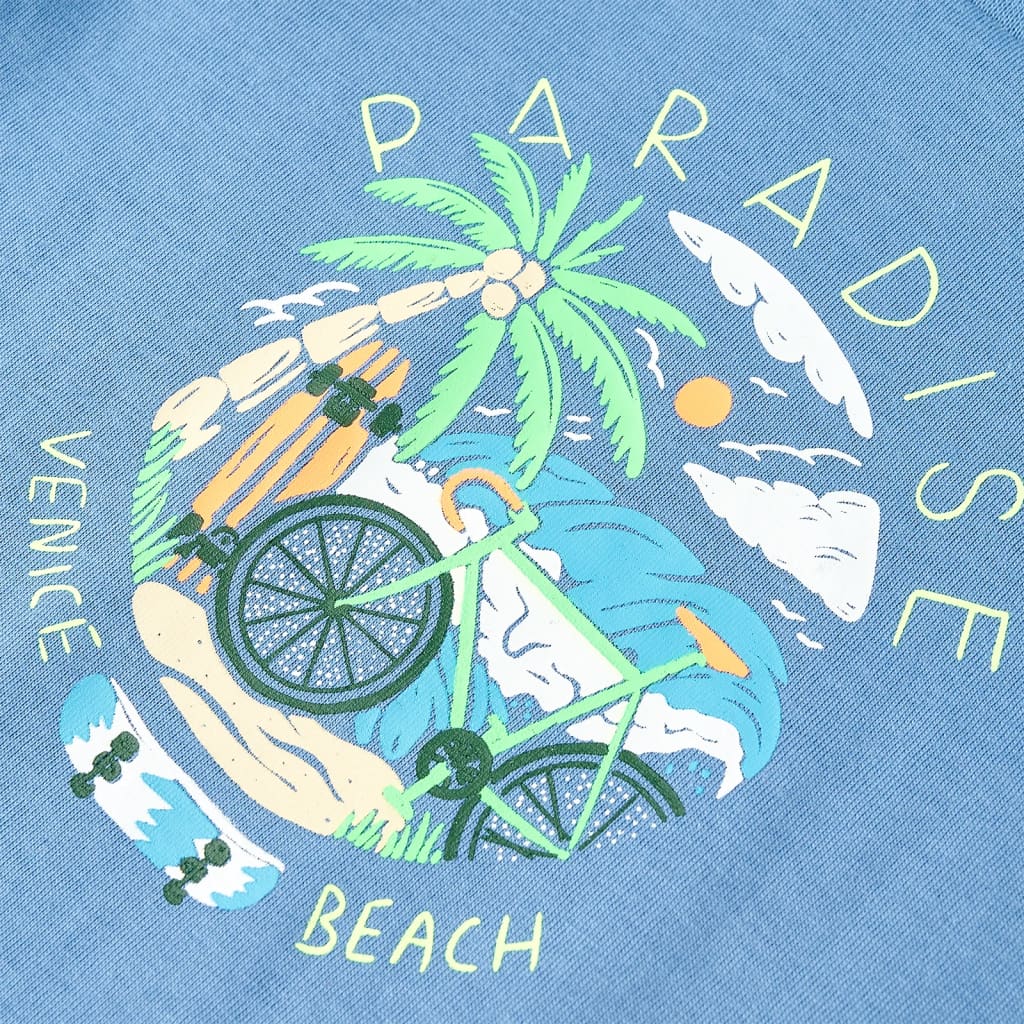 T-shirt til børn str. 116 blå