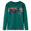 Langærmet T-shirt til børn str. 92 grøn