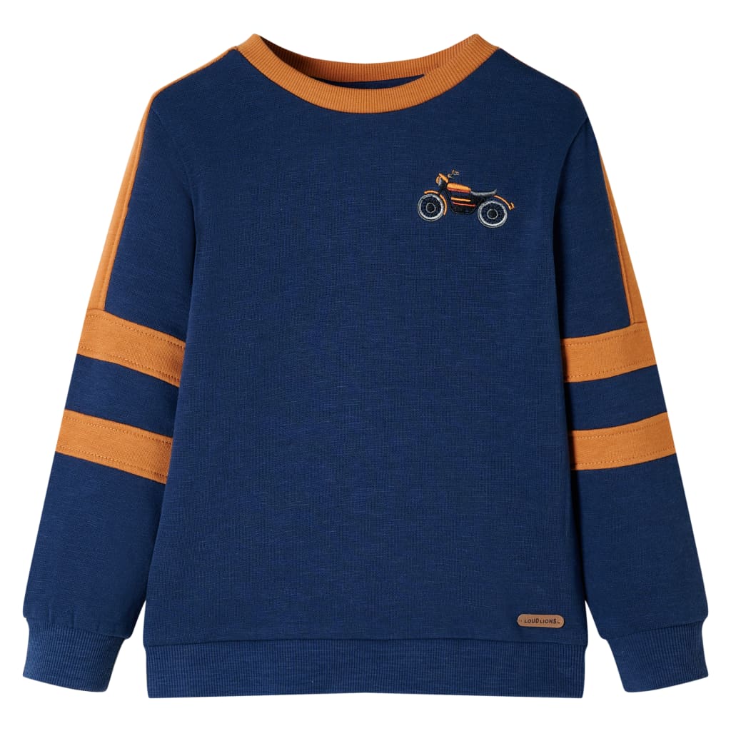 Sweatshirt til børn str. 116 indigoblå