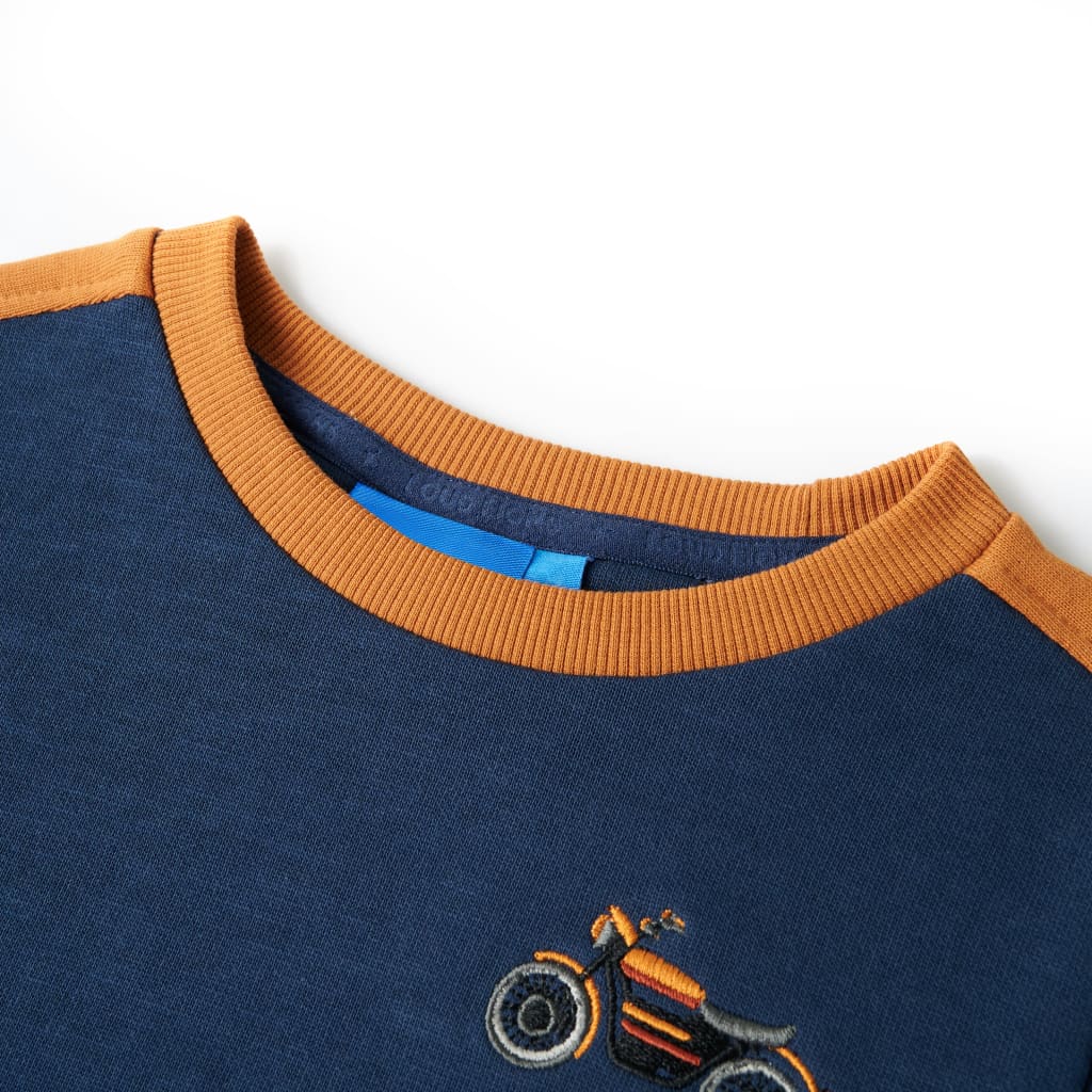 Sweatshirt til børn str. 116 indigoblå