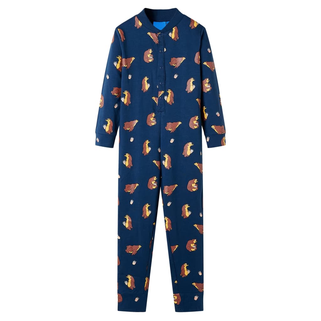 Onesie til børn str. 104 blå