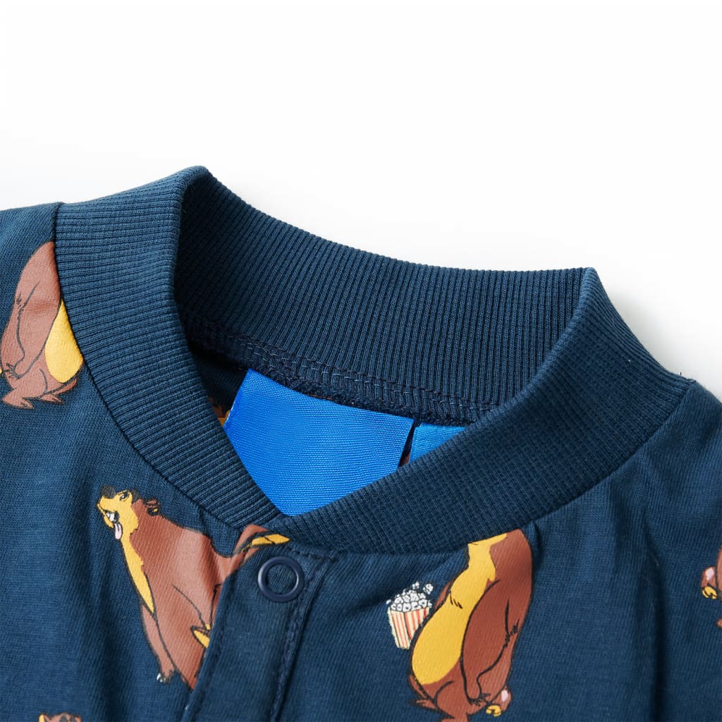 Onesie til børn str. 104 blå