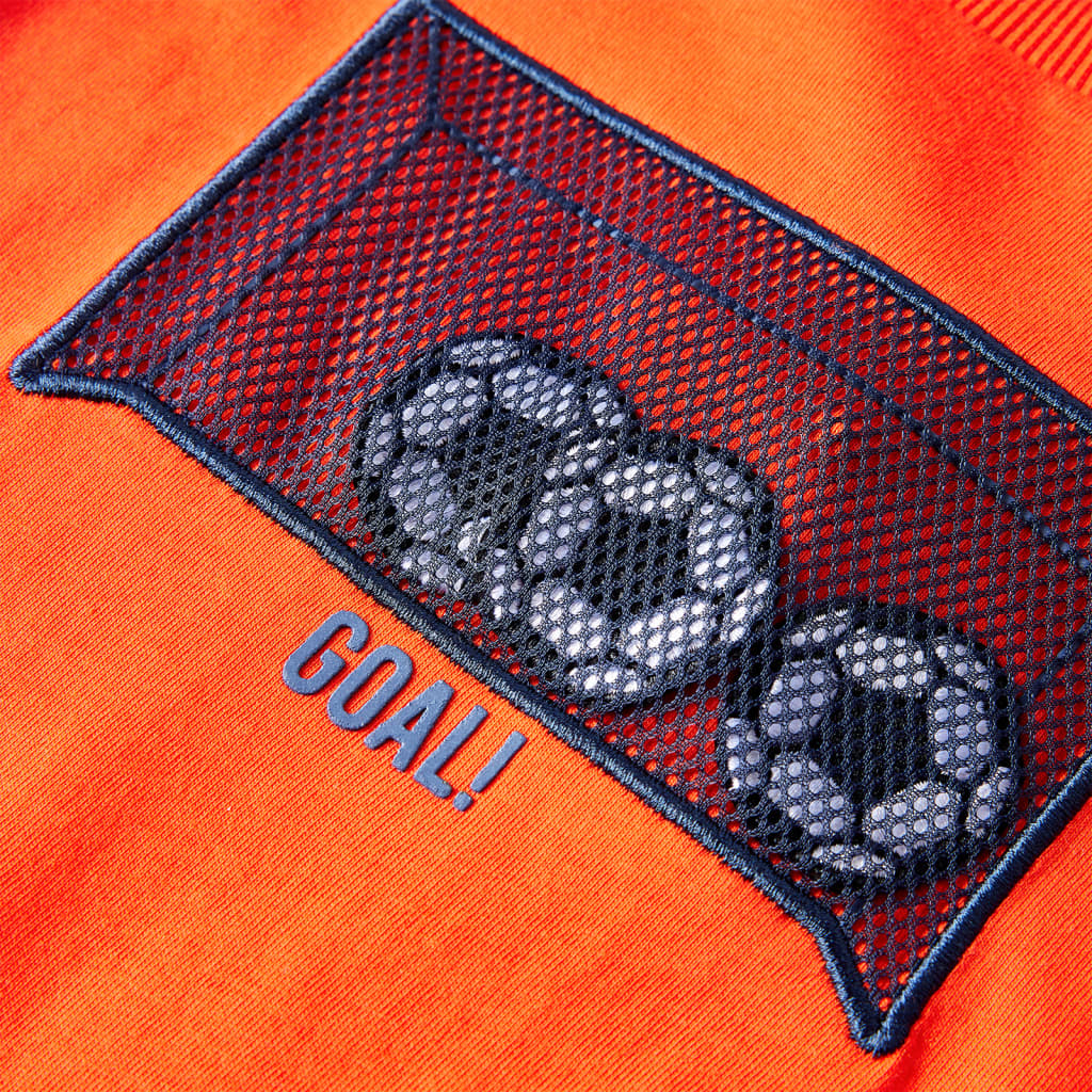 Langærmet T-shirt til børn str. 116 orange