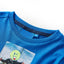 Langærmet T-shirt til børn str. 128 koboltblå