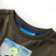 Langærmet T-shirt til børn str. 104 kakifarvet
