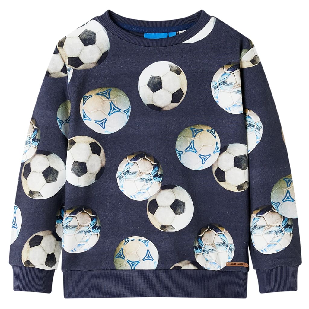Sweatshirt til børn str. 128 marineblå