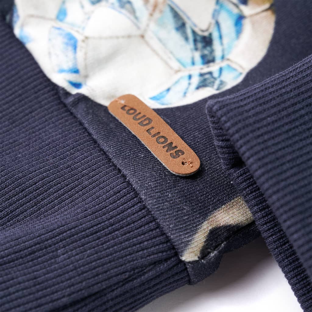 Sweatshirt til børn str. 128 marineblå