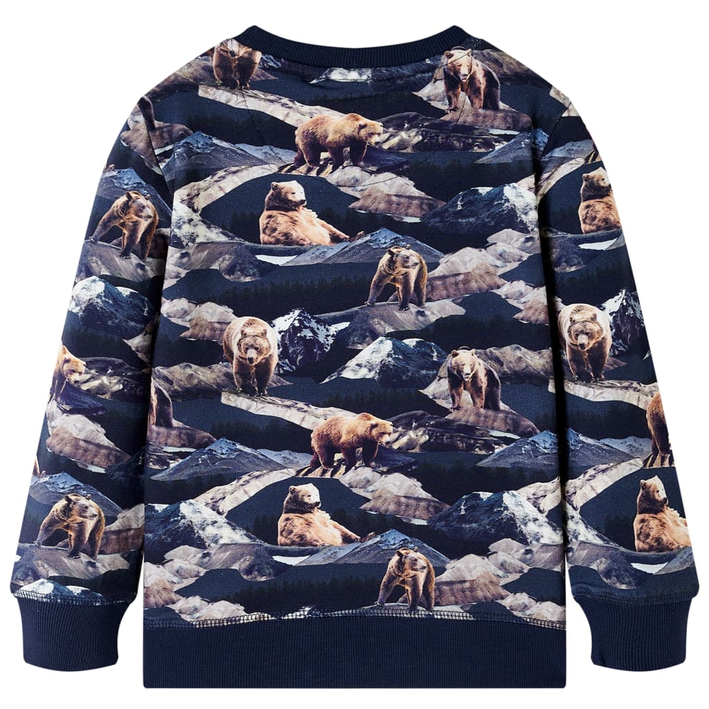Sweatshirt til børn str. 140 marineblå