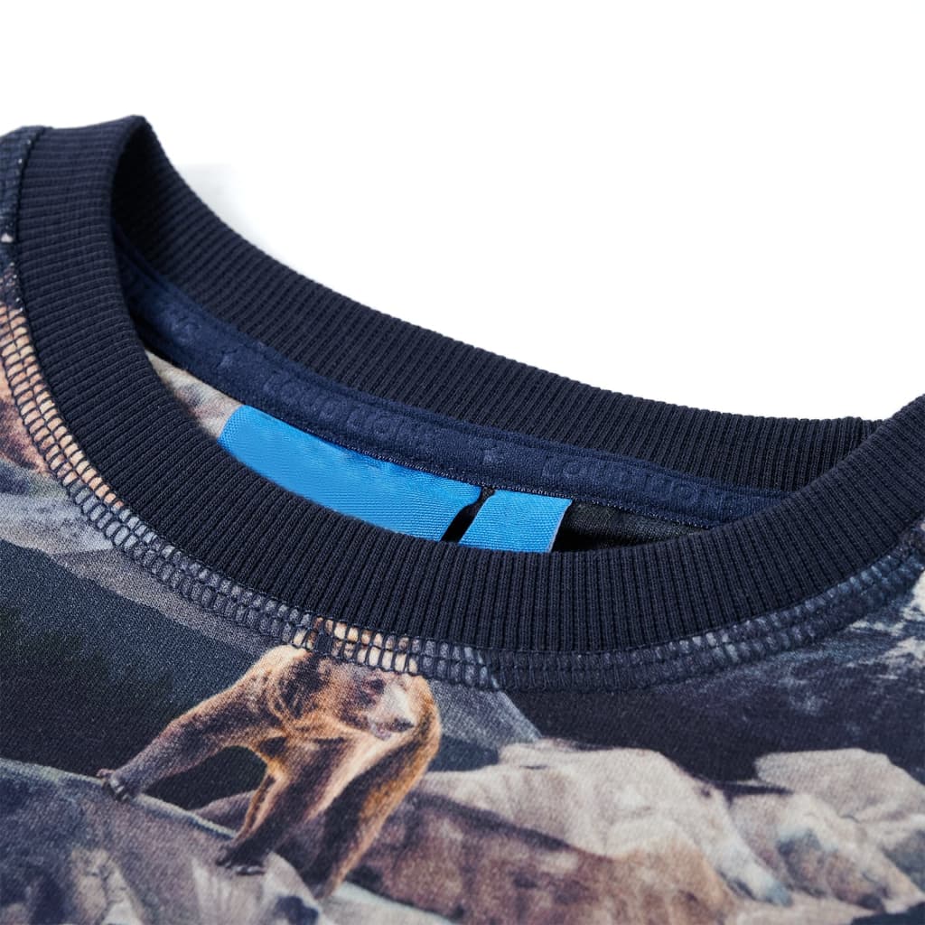 Sweatshirt til børn str. 140 marineblå