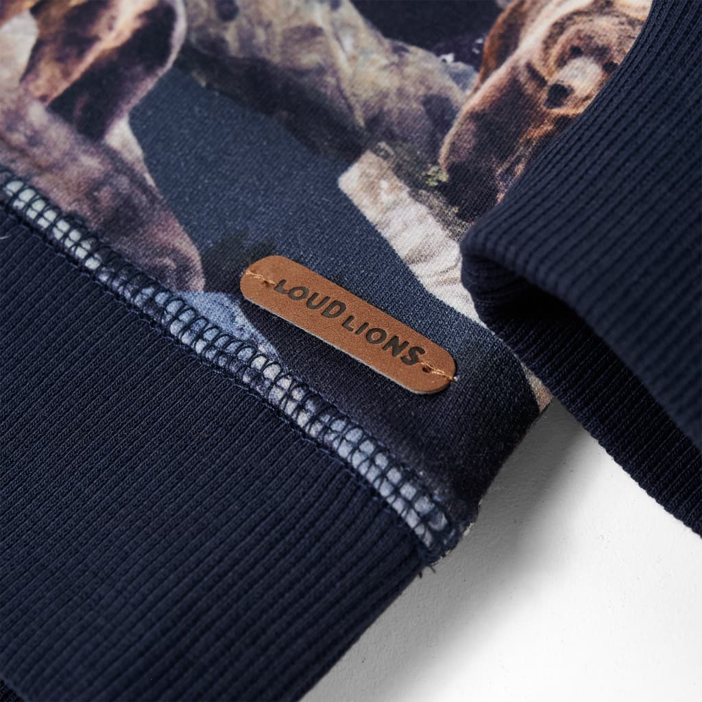 Sweatshirt til børn str. 140 marineblå