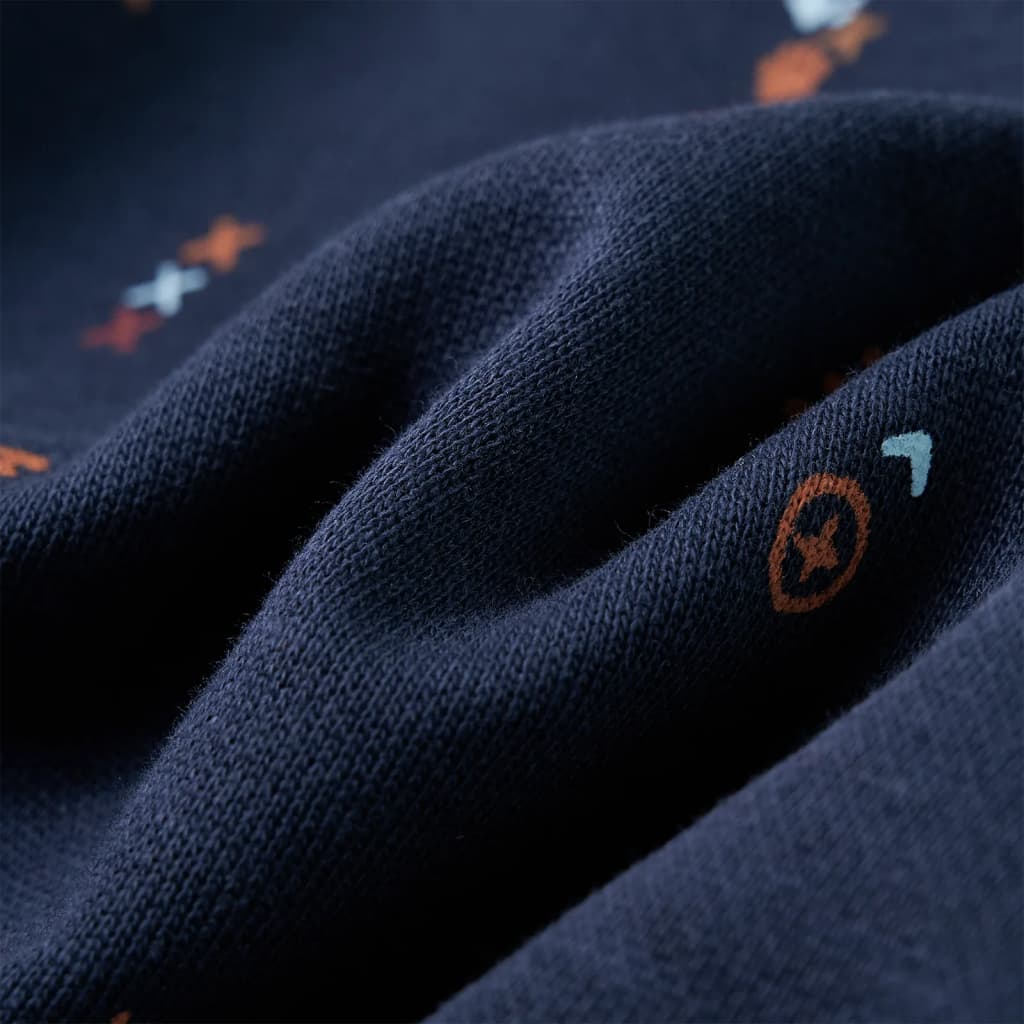 Sweatshirt til børn str. 104 mørk blåmeleret