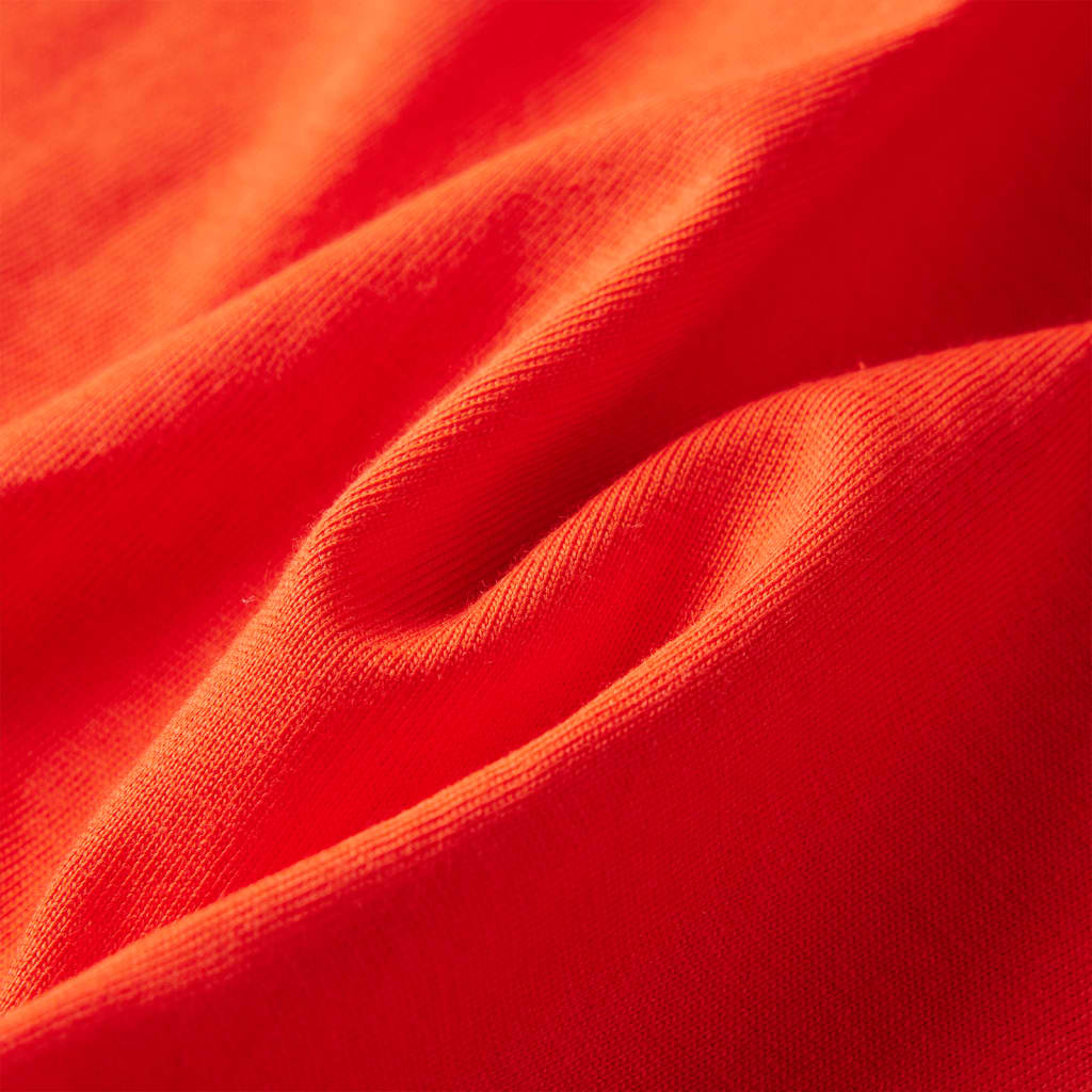Langærmet T-shirt til børn str. 104 cm orange