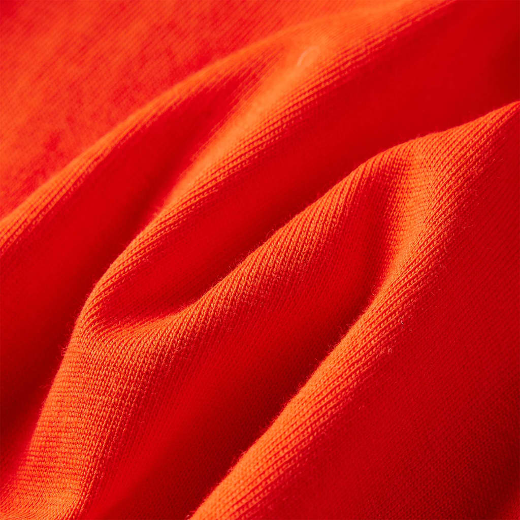 Langærmet T-shirt til børn str. 104 cm orange
