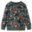 Sweatshirt til børn str. 92 kakifarvet