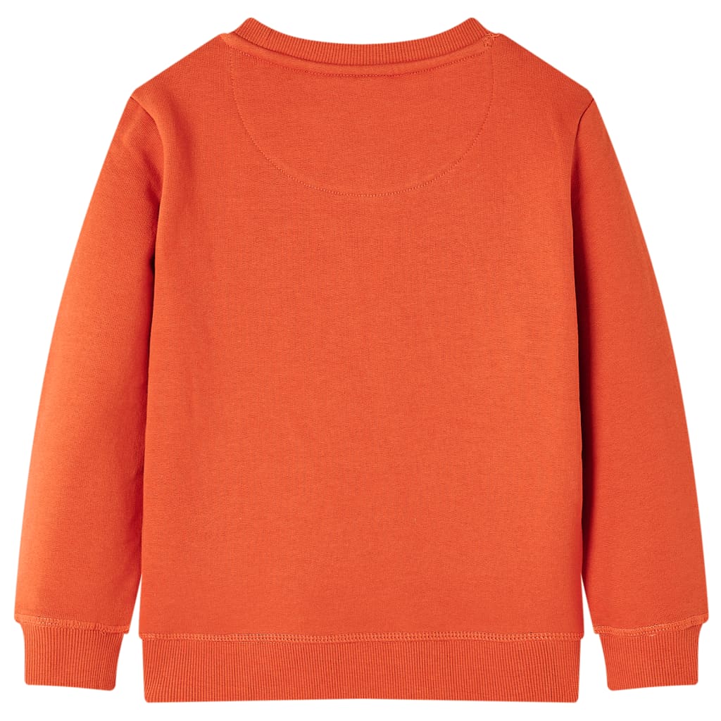 Sweatshirt til børn str. 116 orange