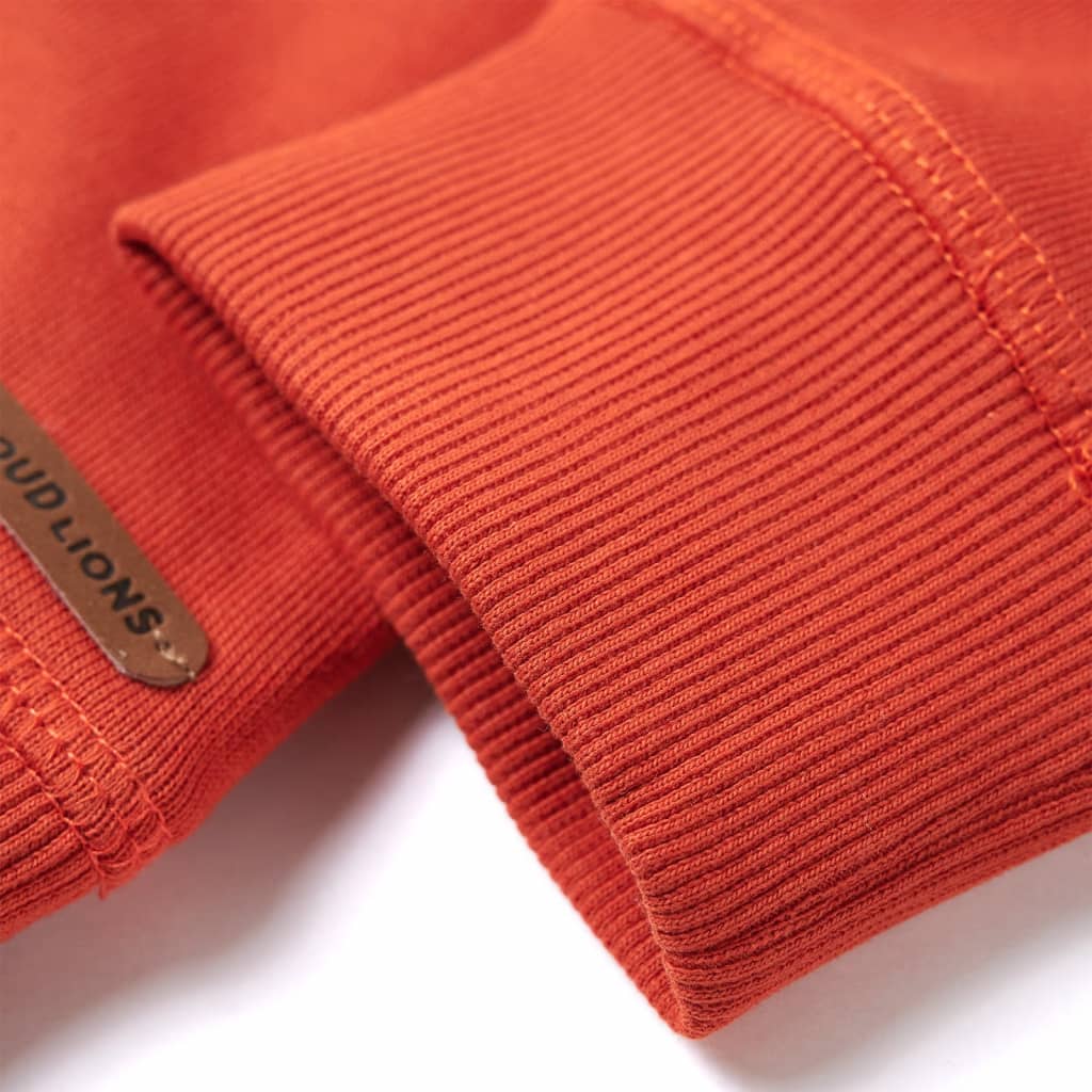 Sweatshirt til børn str. 116 orange
