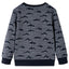 Sweatshirt til børn str. 104 blåmeleret