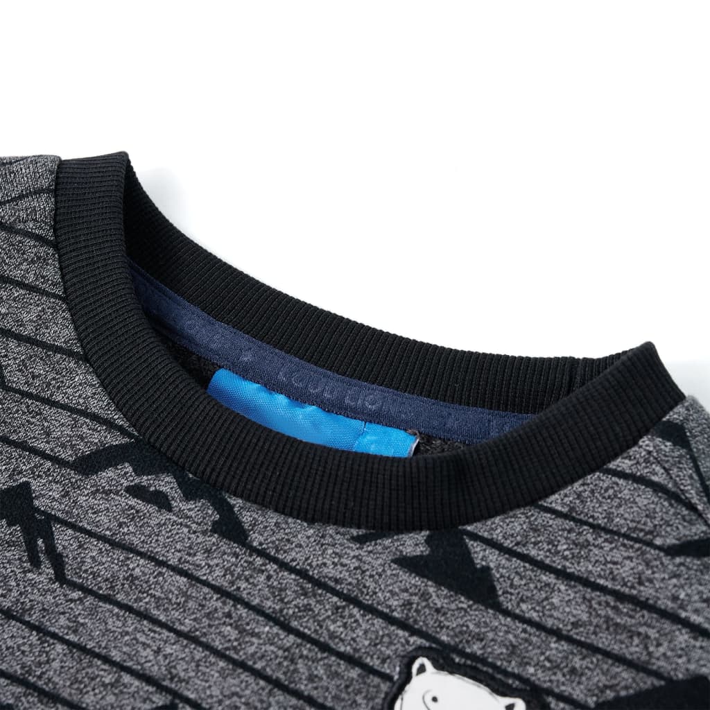 Sweatshirt til børn str. 104 blåmeleret