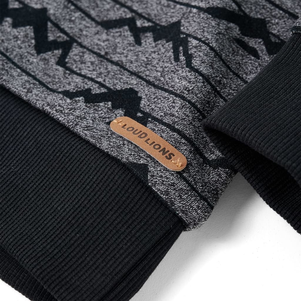 Sweatshirt til børn str. 104 blåmeleret