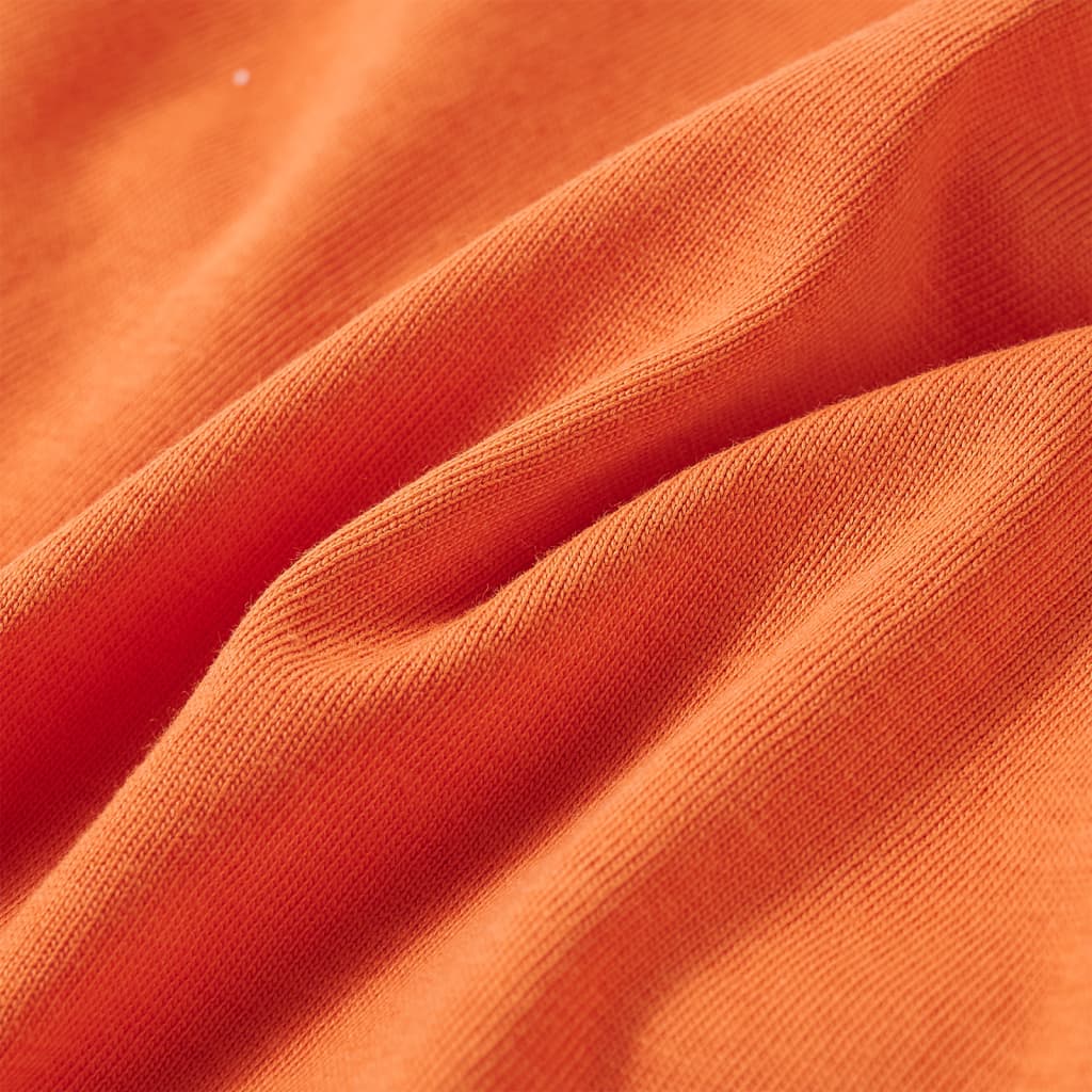 Langærmet T-shirt til børn str. 104 cm orange