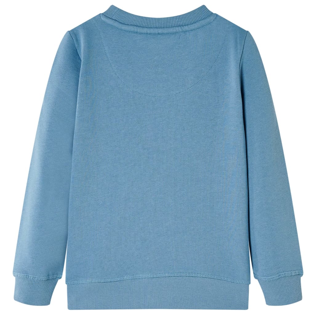 Sweatshirt til børn mellemblå str. 128