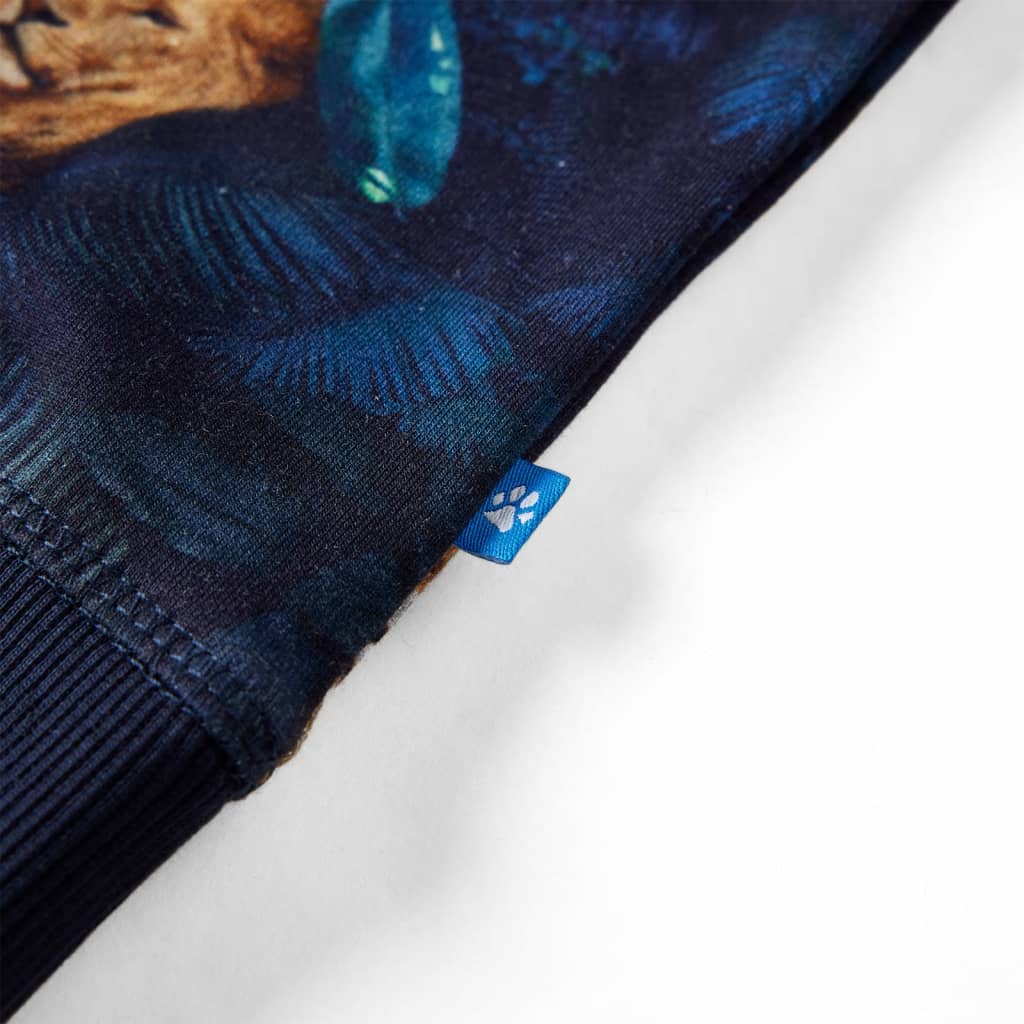 Sweatshirt til børn str. 128 marineblå