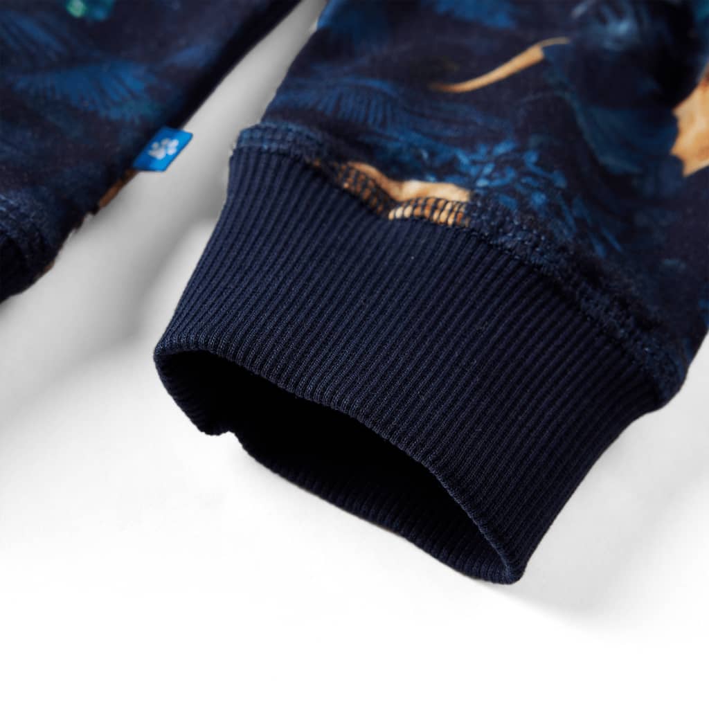 Sweatshirt til børn str. 128 marineblå