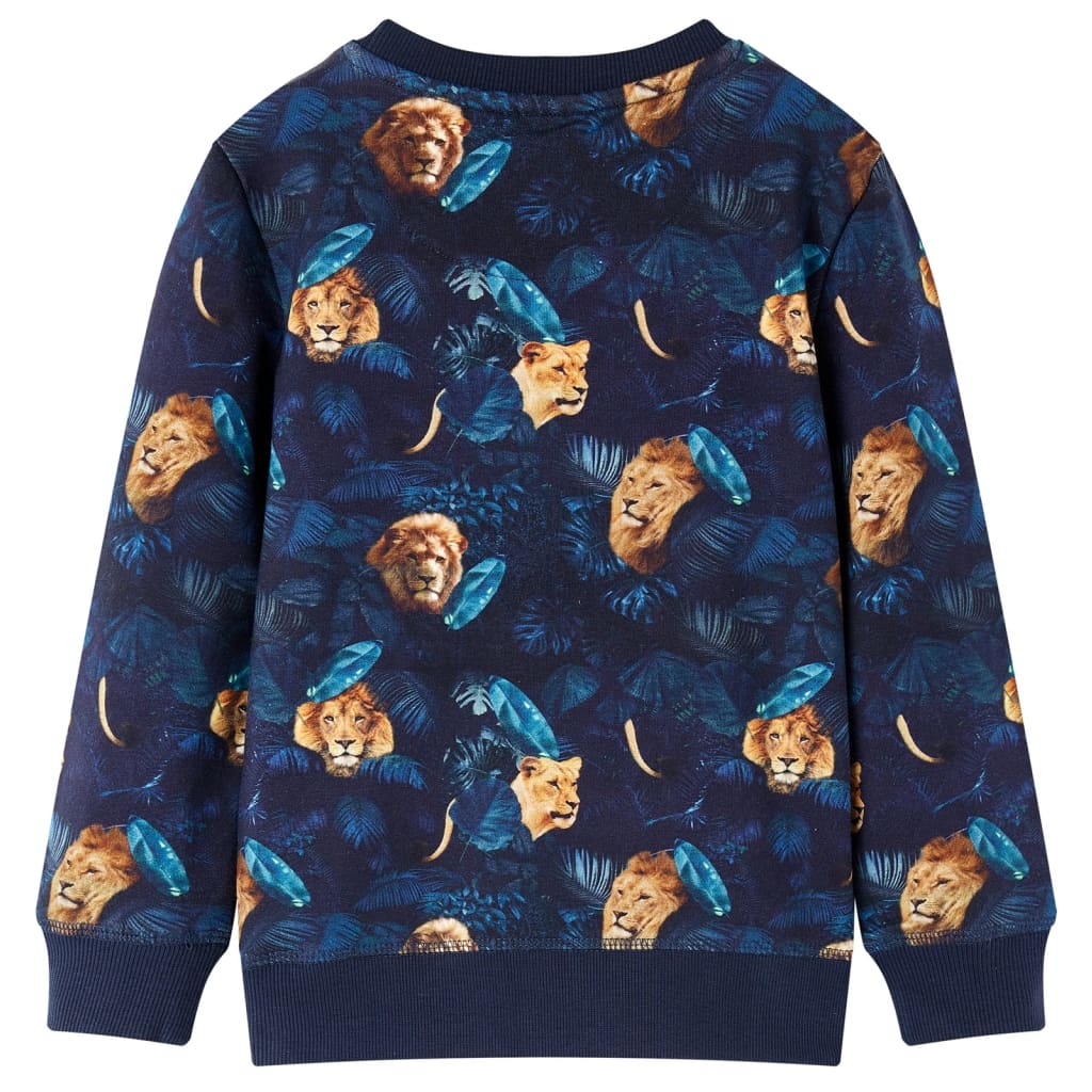 Sweatshirt til børn str. 140 marineblå