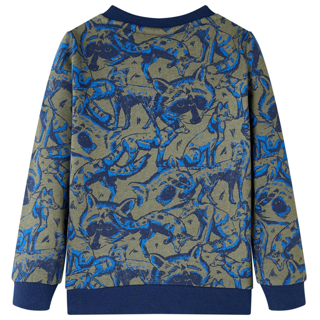 Sweatshirt til børn str. 128 kakifarvet