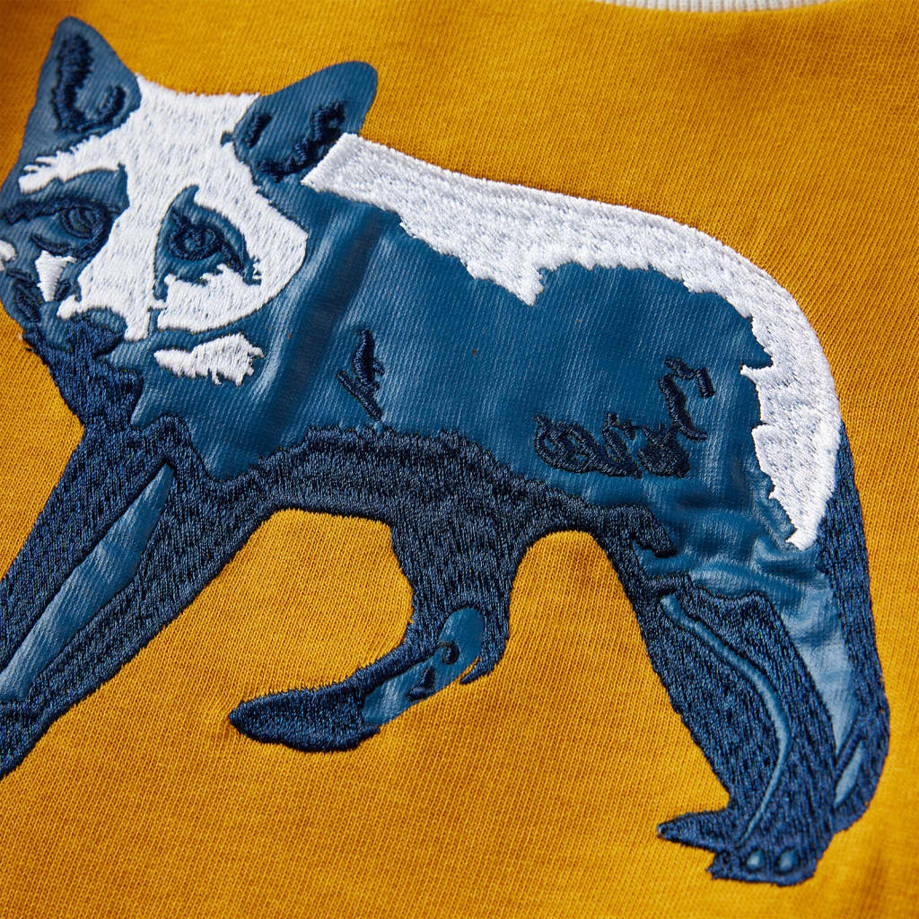 Sweatshirt til børn str. 140 okkergul