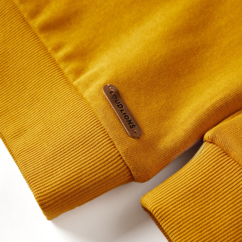 Sweatshirt til børn str. 140 okkergul