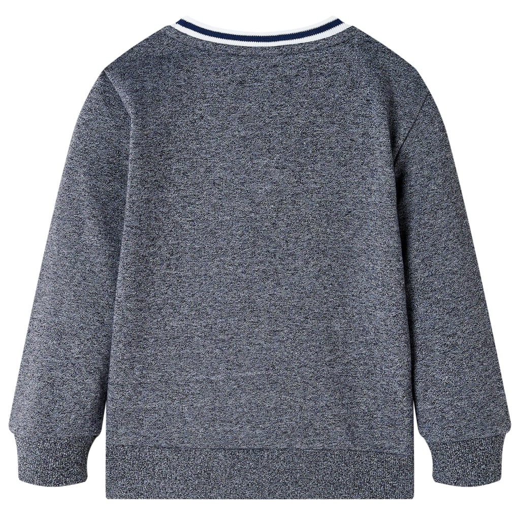 Sweatshirt til børn str. 140 blåmeleret