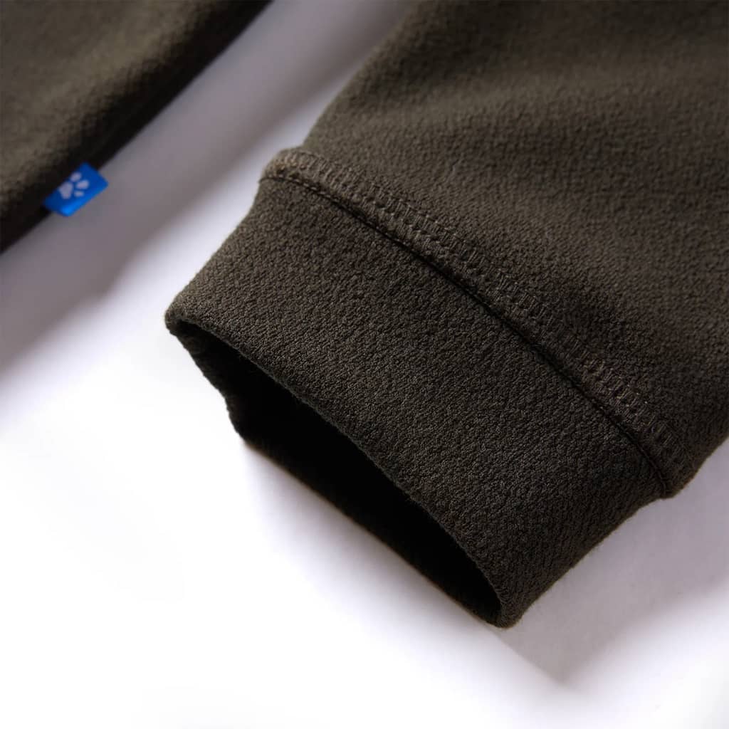 Sweatshirt til børn str. 140 kakifarvet og brun