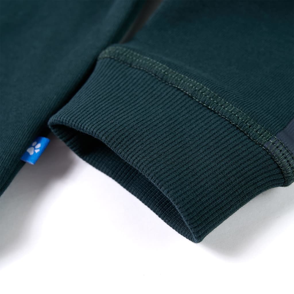 Sweatshirt til børn mosgrøn str. 140