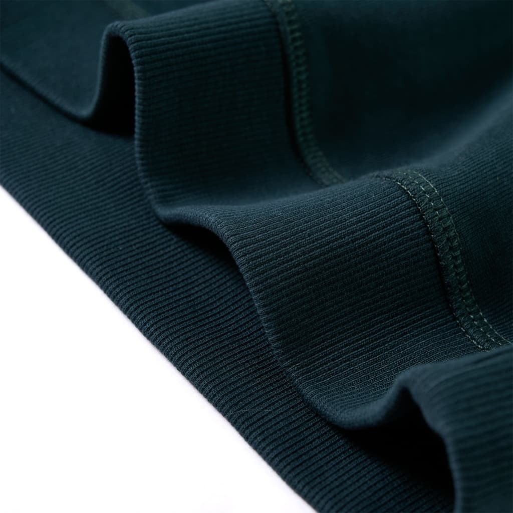 Sweatshirt til børn mosgrøn str. 140