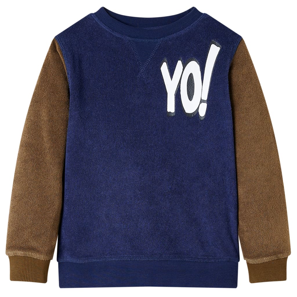Sweatshirt til børn str. 116 marineblå