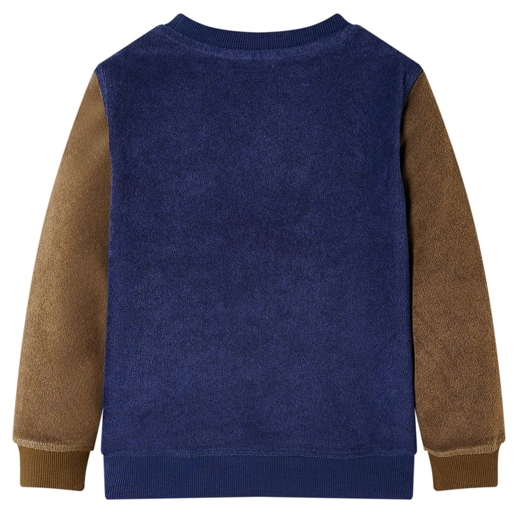 Sweatshirt til børn str. 116 marineblå