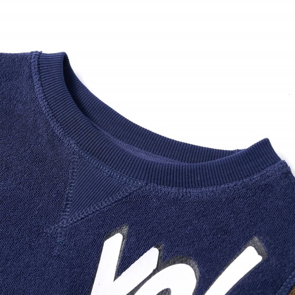 Sweatshirt til børn str. 116 marineblå