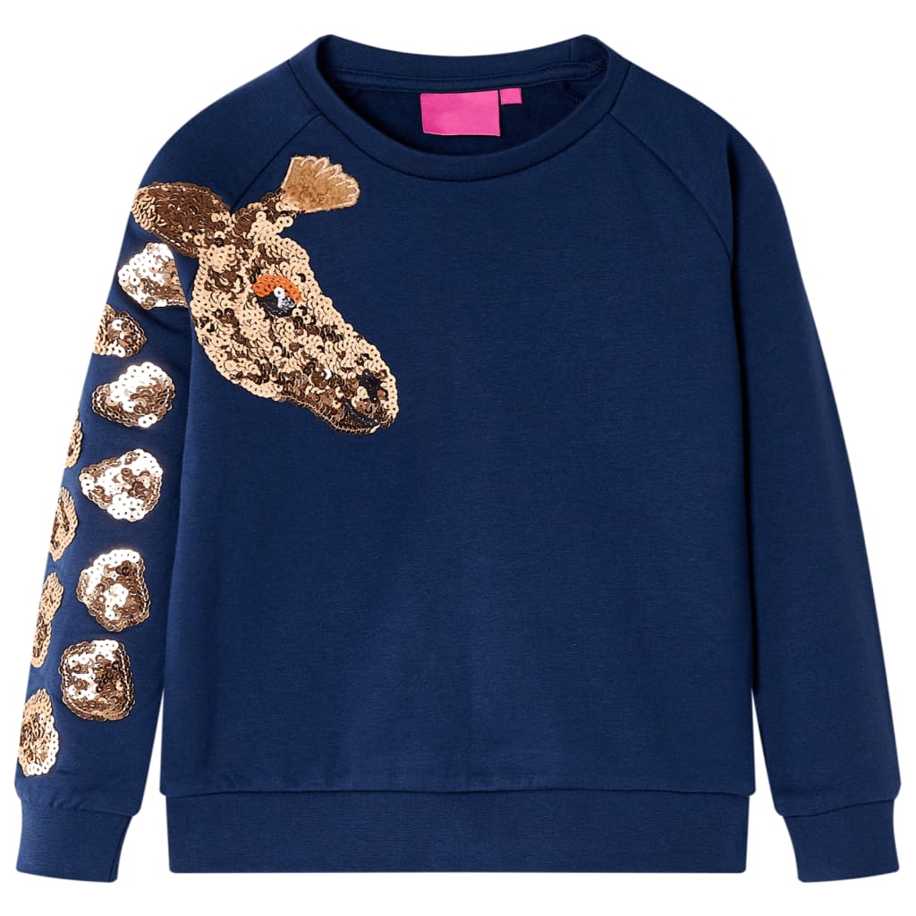 Sweatshirt til børn str. 104 marineblå