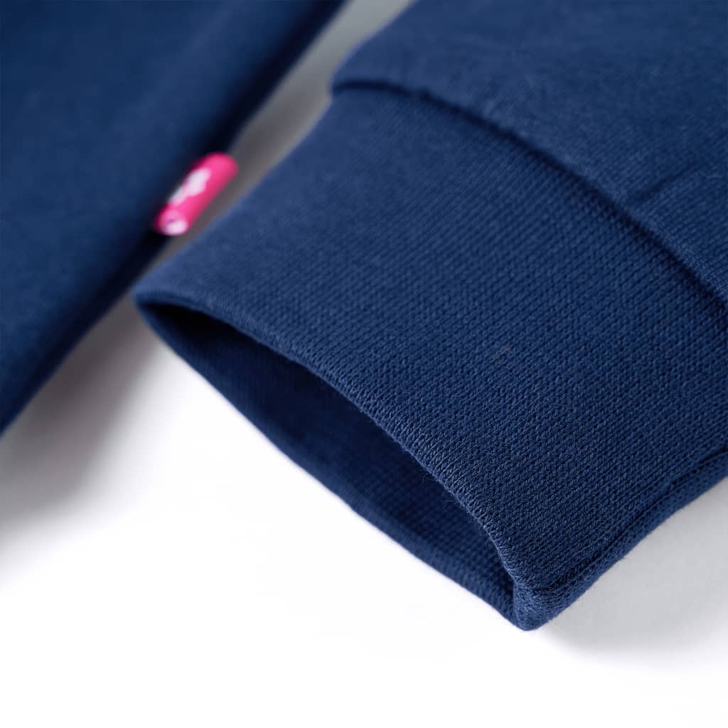 Sweatshirt til børn str. 104 marineblå