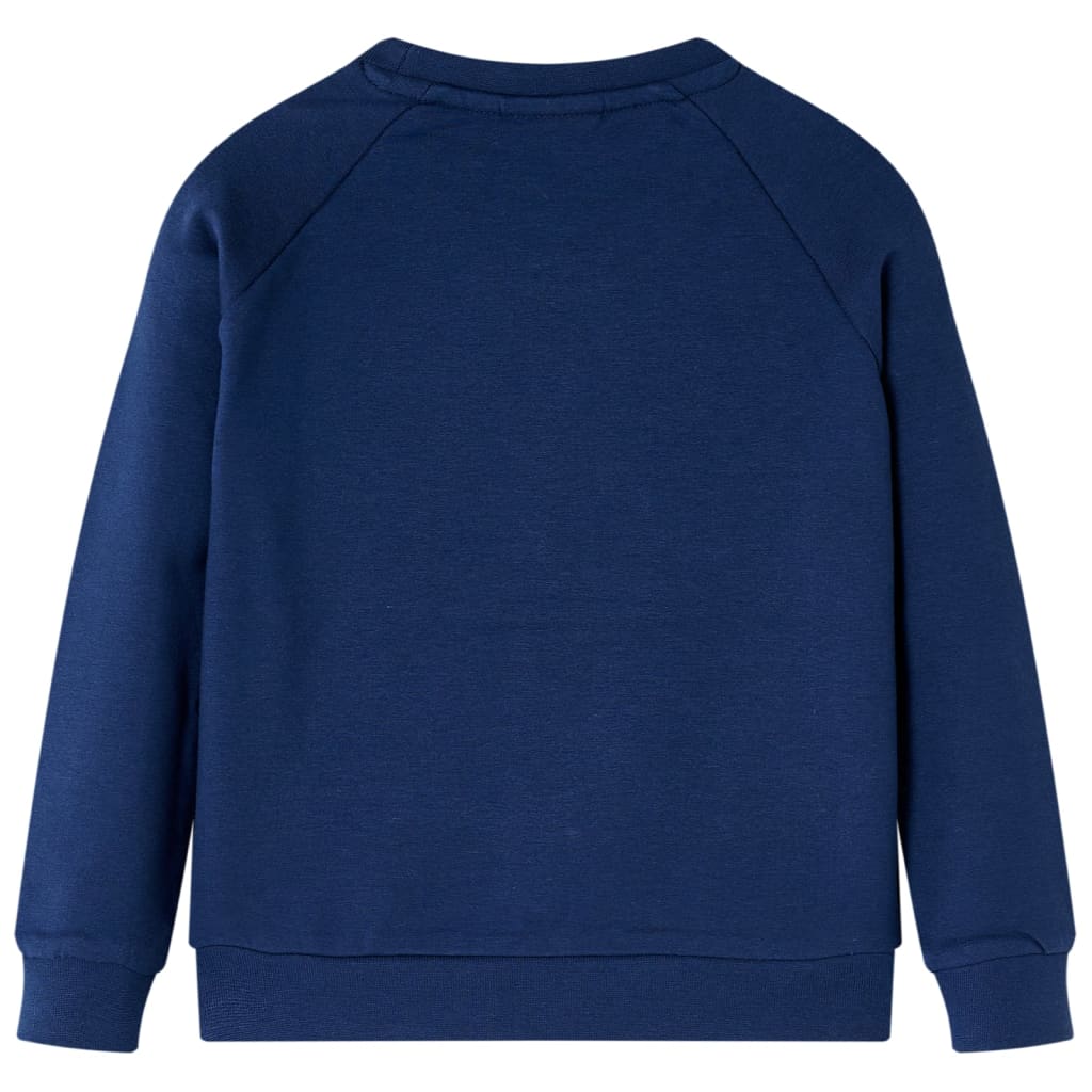 Sweatshirt til børn str. 116 marineblå