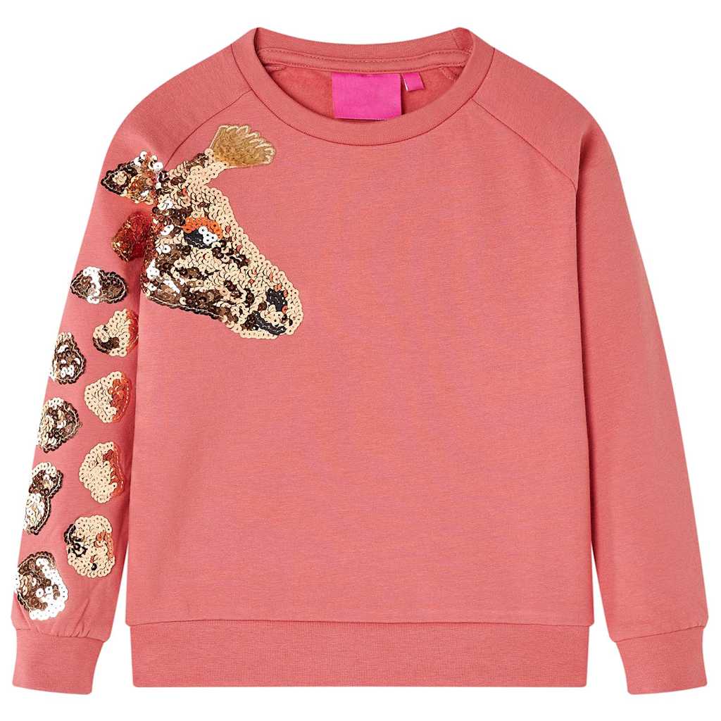 Sweatshirt til børn str. 92 gammelrosa