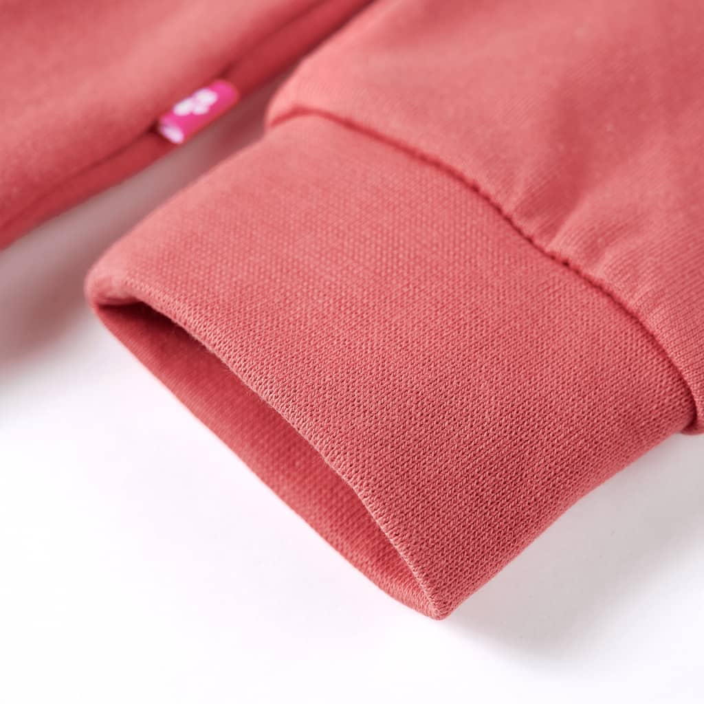 Sweatshirt til børn str. 92 gammelrosa